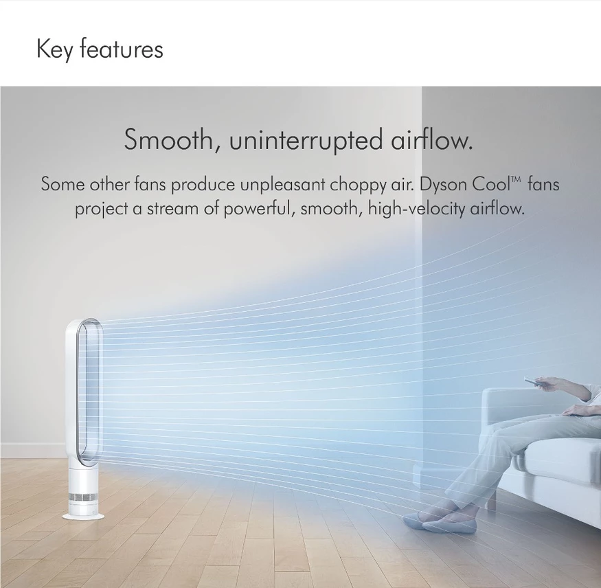 【Limited time offer】Dyson Cool ™️ Tower Fan AM07 (White/Silver)