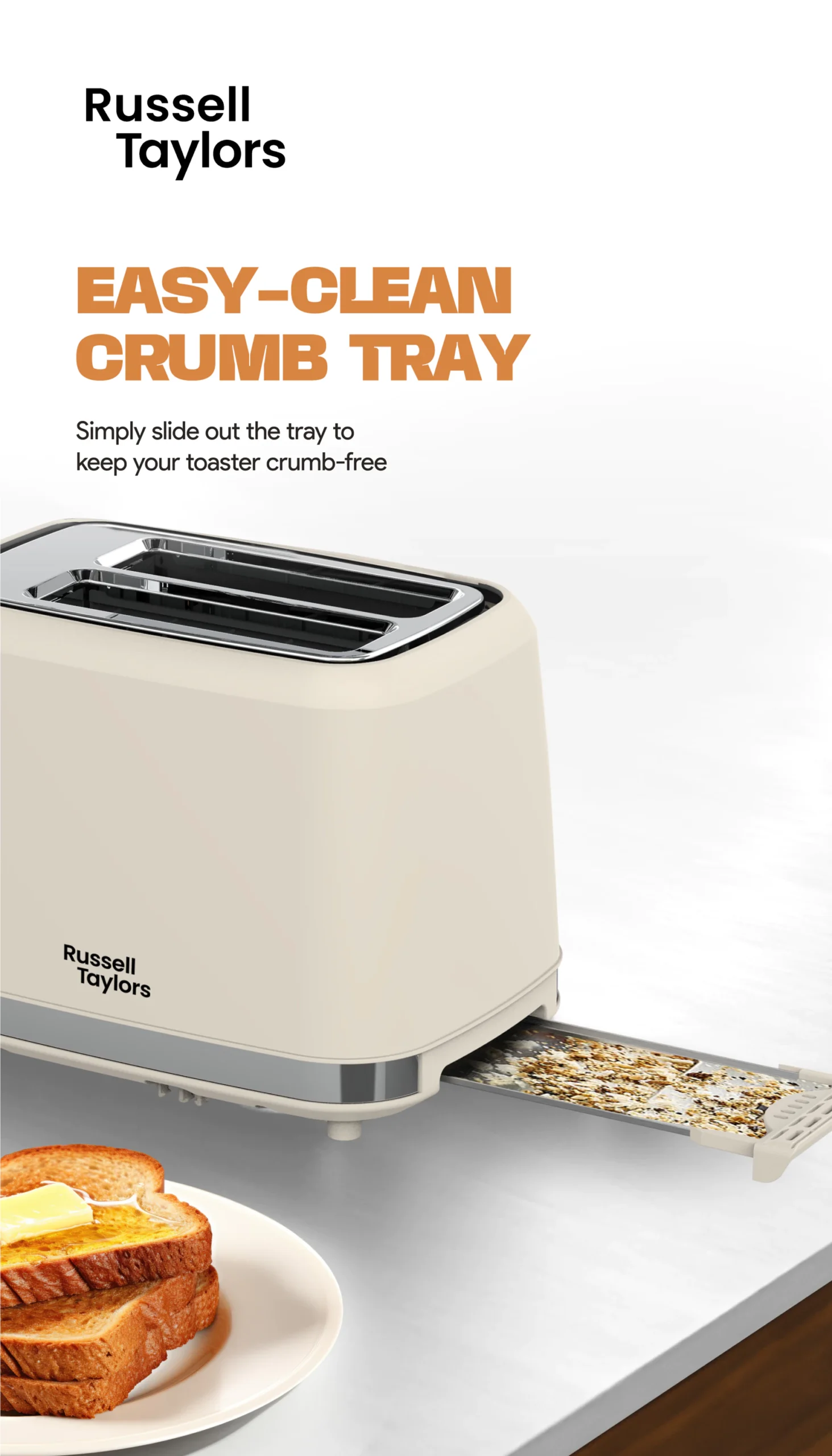 Russell Taylors Retro Toaster RT-10 – 7 Models, 2-Year Warranty
