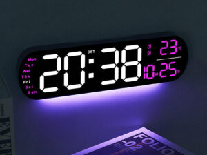 Creative new wall clock. multi-functional clock. living room clock. large screen LED digital alarm clock. timekeeping.