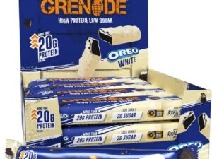【Flash Sale】Grenade OREO White Protein Bar - High Protein, Low Sugar, 12 x 60 g