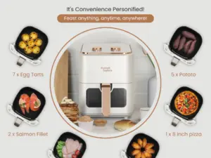 Russell Taylors 3D Visible Window Air Fryer (Large Size, 4.5L) Z3