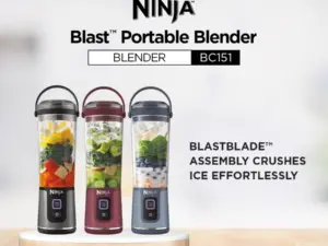 Ninja Blast Portable Blender, 530ml, Rechargeable with USB-C Cord, Crushes Ice, lightweight, BPA Free, Ninja BC151SM