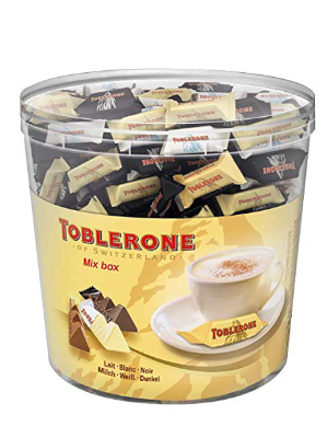 Toblerone Mix Box Klarsichtdose 904 g( 113 Toblerone)