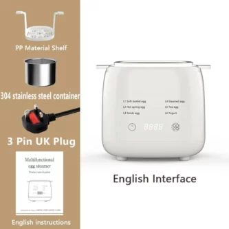 [SG Seller]🔥Egg Boiler Household Small Hard Boiled Egg Maker Automatic Power off 7 Modes Breakfast Cooker 3 Pin Plug