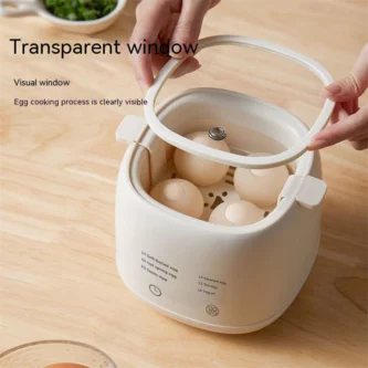 [SG Seller]🔥Egg Boiler Household Small Hard Boiled Egg Maker Automatic Power off 7 Modes Breakfast Cooker 3 Pin Plug