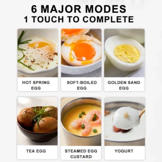 [SG Seller]🔥Egg Boiler Household Small Hard Boiled Egg Maker Automatic Power off 7 Modes Breakfast Cooker 3 Pin Plug