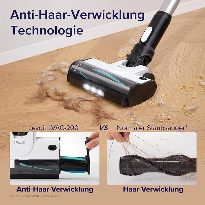 Levoit LVAC-200 Cordless Stick Vacuum LSV-V201-WUK White UK
