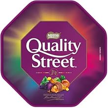 【Flash Sale】Assorted Christmas Chocolate Tubs Selection - Pack of 5 - Bulk Buy of Roses, Heroes, Quality Street, Celebrations Chocolate Pralines & 1 Terry's Orange Chocolate with Topline Card for Chocolate Gifts
