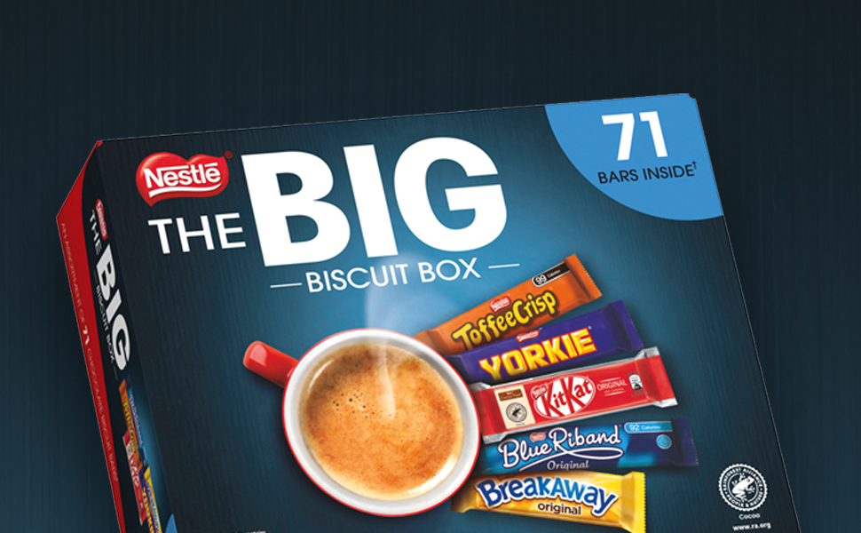 【Flash Sale】Nestlé Chocolate Assortment - 1.4kg, 71 Chocolate Bars, Extra-Large Cookie Tin