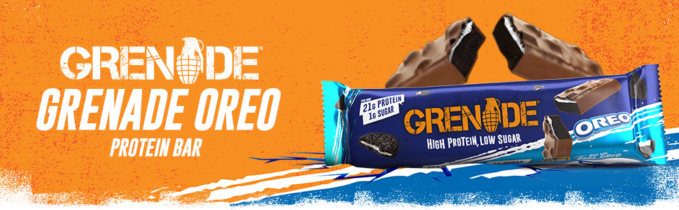 Limited-Time Offer】Grenade OREO Protein Bars – High Protein, Low Sugar, 12 x 60g