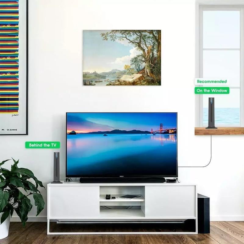 1080P/4K HD digital TV antenna with long-range signal 📡📺