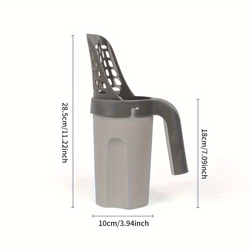 Large Capacity Cat Litter Box with Integrated Trash Can, Removable Deep Scoop, Easy Maintenance, Self-Cleaning Design, Durable PP Material - Ideal for Cats, Litter Waste Management|Modern Pet Accessory|Easyclean Material