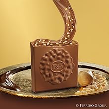 Ferrero Rocher Premium Hazelnut Milk chocolate squares. Valentine's Day Chocolate Gifts. ​10 Pieces. 3.7 oz
