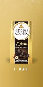 Ferrero Rocher Premium Hazelnut Milk chocolate squares. Valentine's Day Chocolate Gifts. ​10 Pieces. 3.7 oz