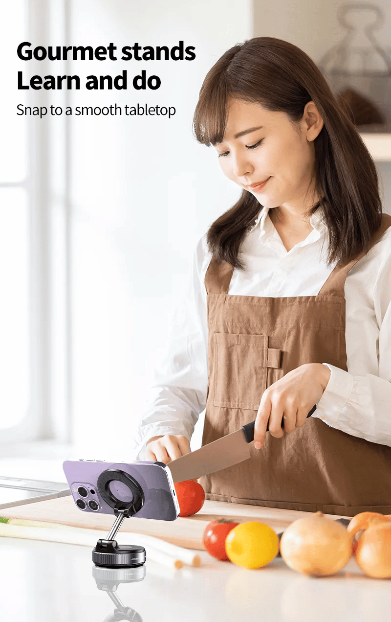 2025 Newest 360° Adjustable Vacuum Magnetic Suction Cup Phone Holder Mount