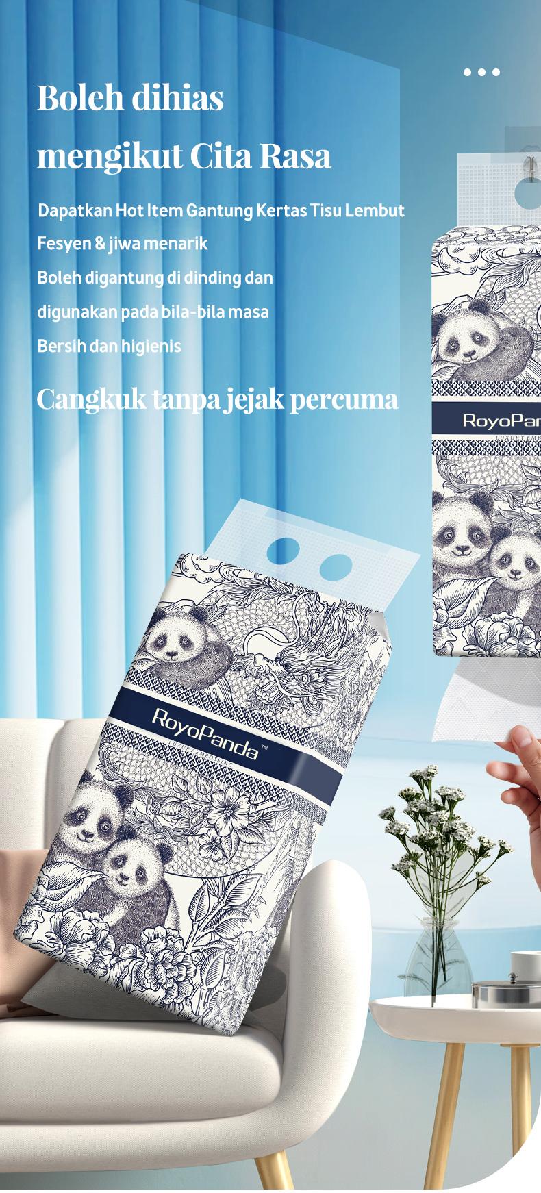 ROYO PANDA Hanging Tisu