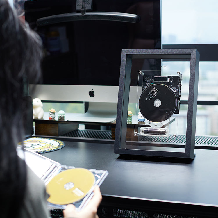 CD player with disc