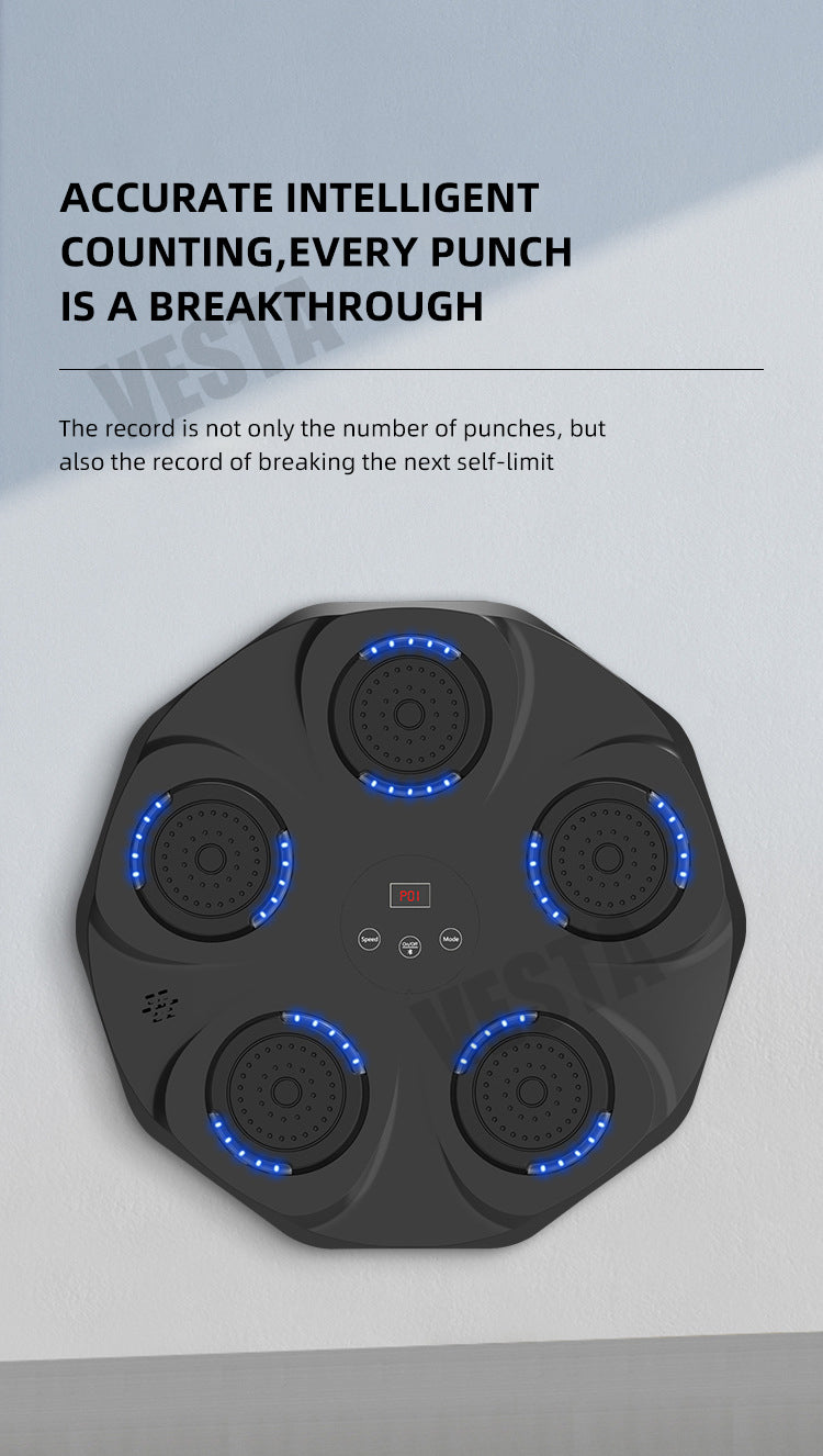 Boxing Target Bluetooth Music Fitness Smart Training Music Boxing Wall Target Trainer Boxing Machine