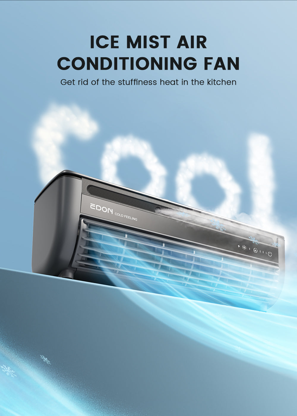 New type of wall-mounted cooling fan. high-power rechargeable fan. household air cooler. portable electric table fan