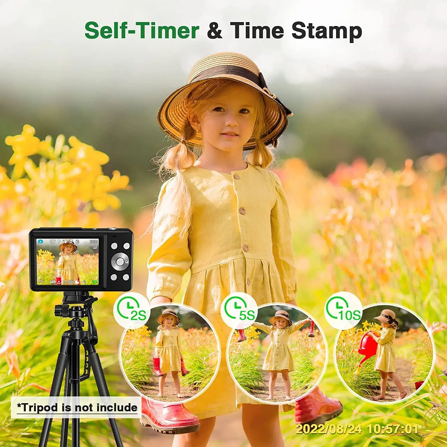 Home HD Digital Camera Mini Camera Beauty Selfie Camera - Special offer pink single item