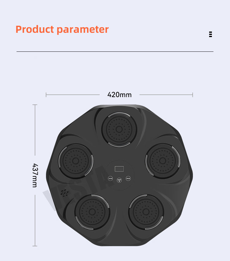 Boxing Target Bluetooth Music Fitness Smart Training Music Boxing Wall Target Trainer Boxing Machine