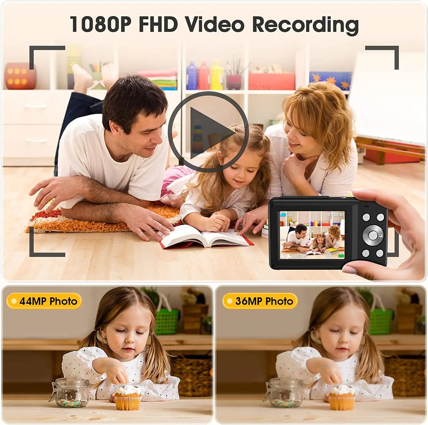 Home HD Digital Camera Mini Camera Beauty Selfie Camera - Special offer pink single item